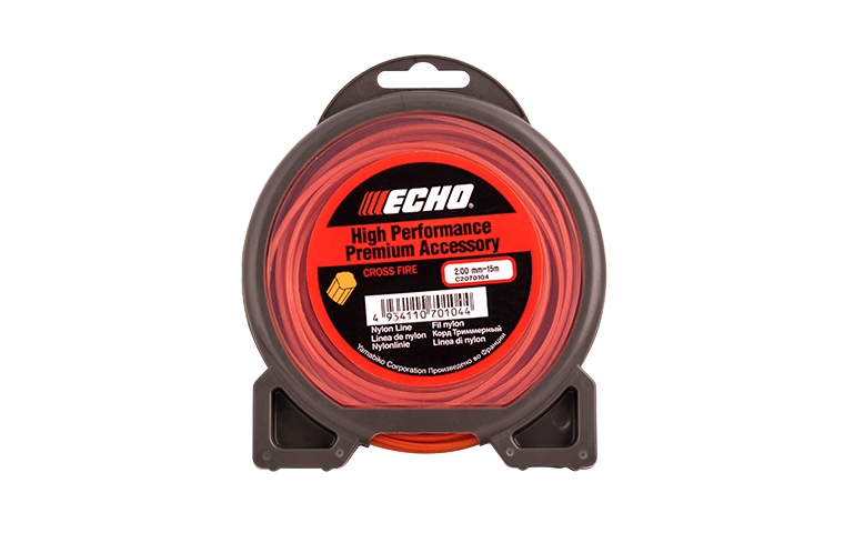 Корд триммерный Cross Fire Line 2,0мм* 15м (крест) ECHO